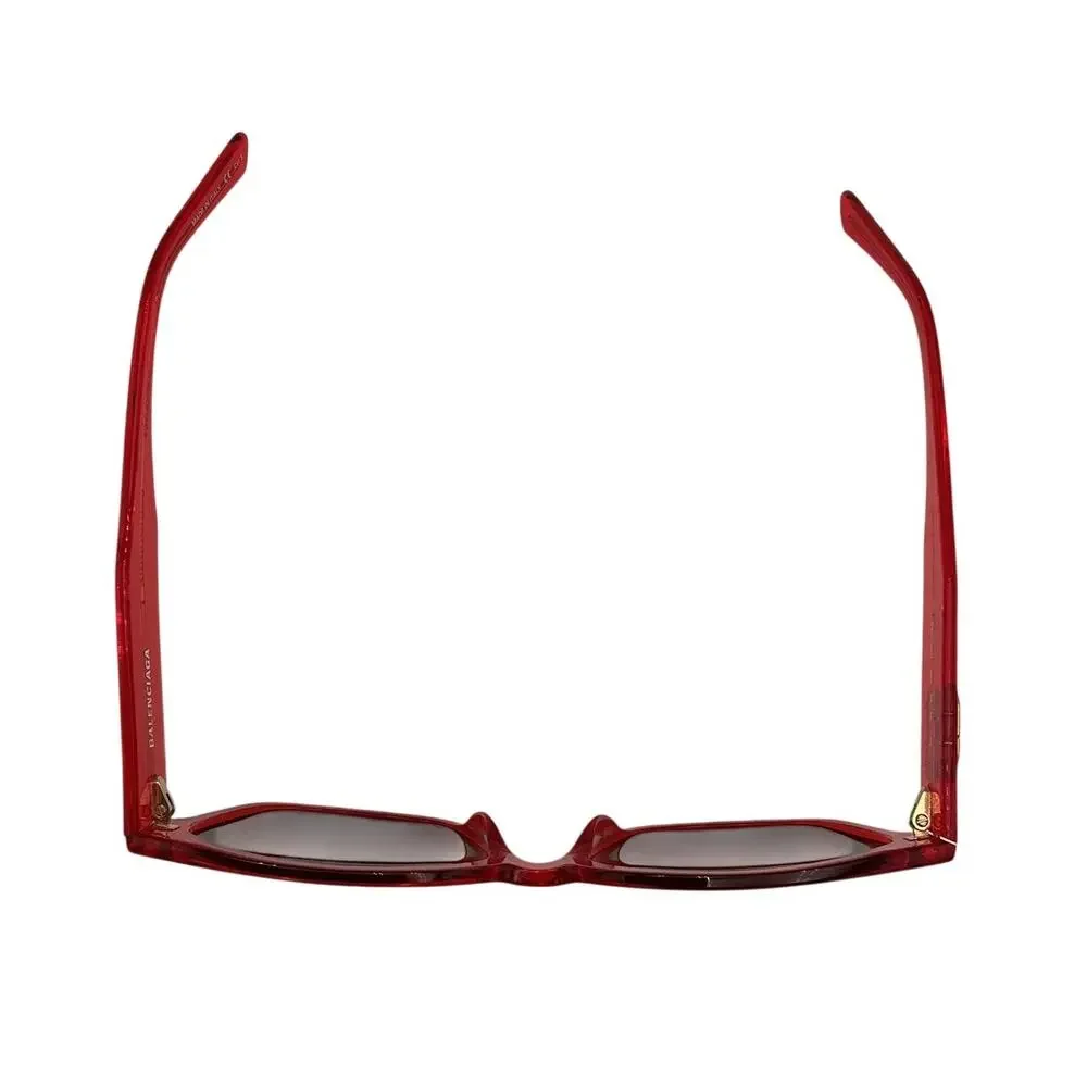 Balenciaga Acetate Red 55mm Square Sunglasses